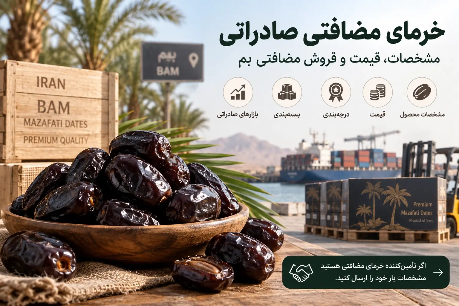 خرمای مضافتی صادراتی
