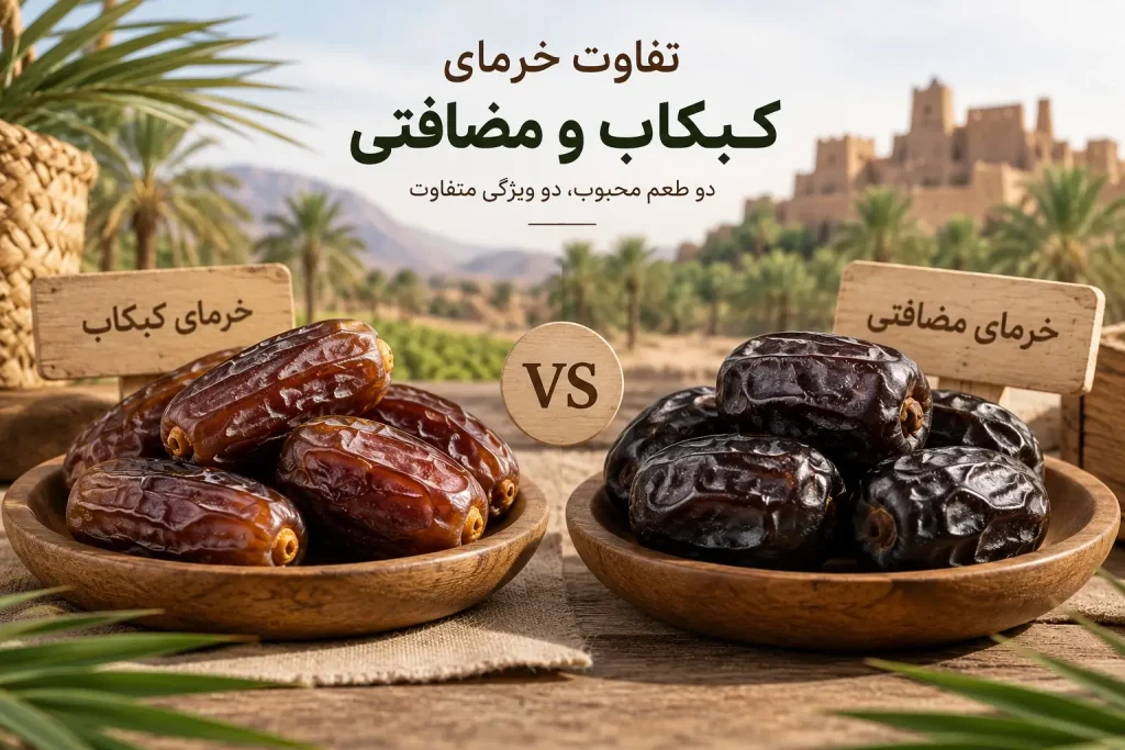 تفاوت خرمای کبکاب و مضافتی