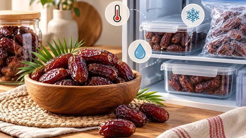 شرایط نگهداری خرما